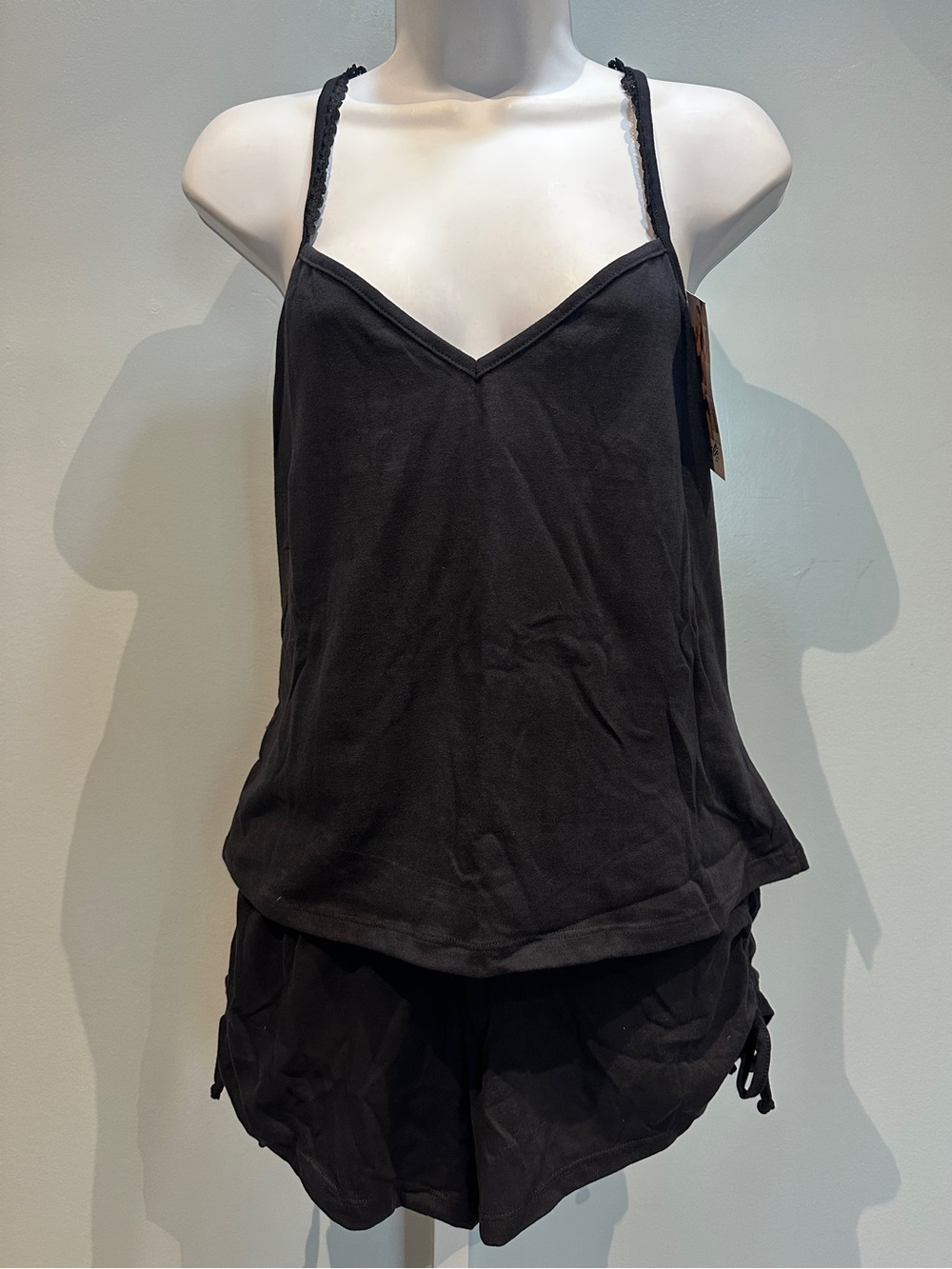 Mapale Black 2-Piece Pajama Lingerie XLarge New with Tags